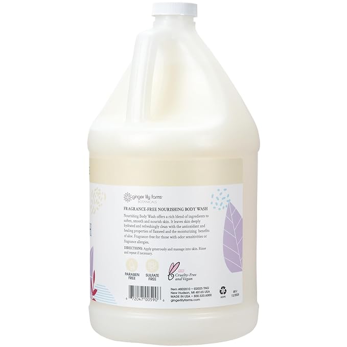 Ginger Lily Farms Botanicals Nourishing Body Wash, 100% Vegan & Cruelty-Free - Image 2