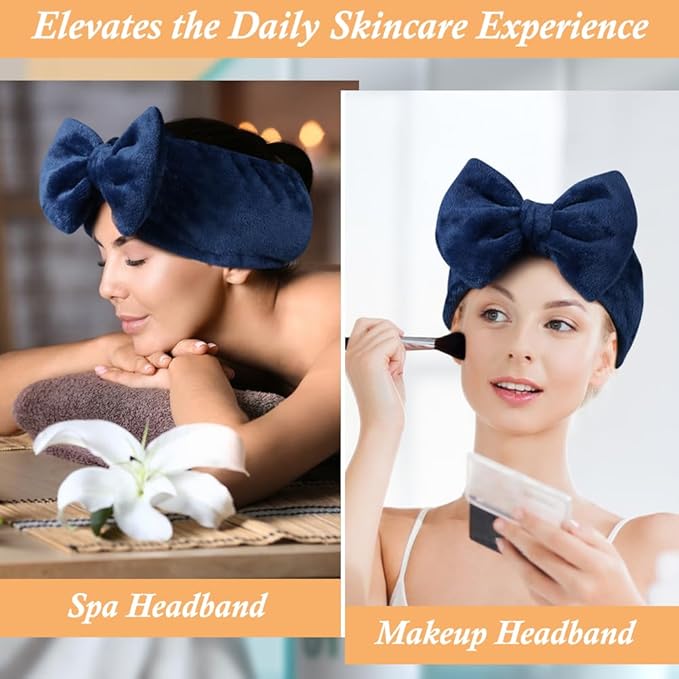 Shintop Face Wash Headband, Soft Spa Headband Carol Fleece Makeup Headwear - Image 6