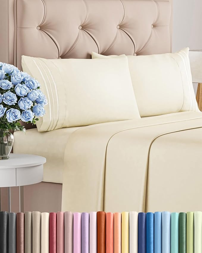 Cal King Size 4 Piece Sheet Set by CGKUnlimited