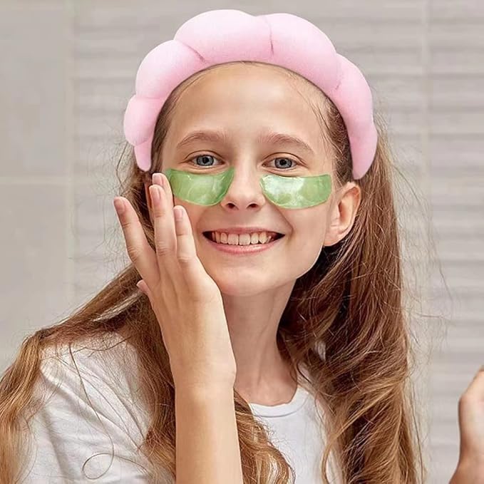Luckybear Spa Headband for Washing Face, Velvet Makeup Headband - Image 5