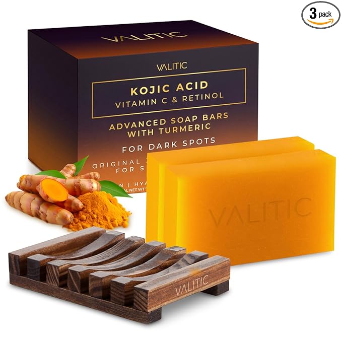 VALITIC Kojic Acid Vitamin C and Retinol Soap Bars by VALITIC
