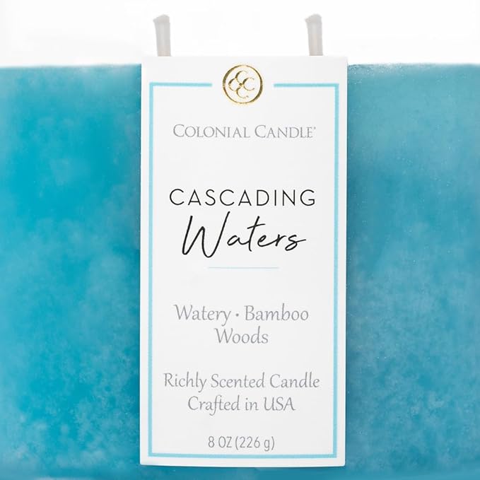 Colonial Candle Cascading Waters Scented Candle Jar, Highly Fragranced Candles - Image 5