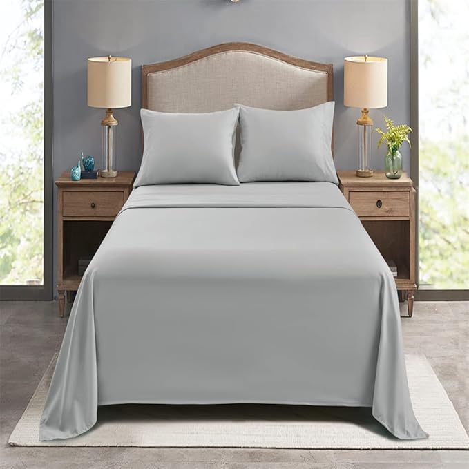 FreshCulture Queen Flat Sheets Only, Soft Microfiber Bedding Sheets - Image 7