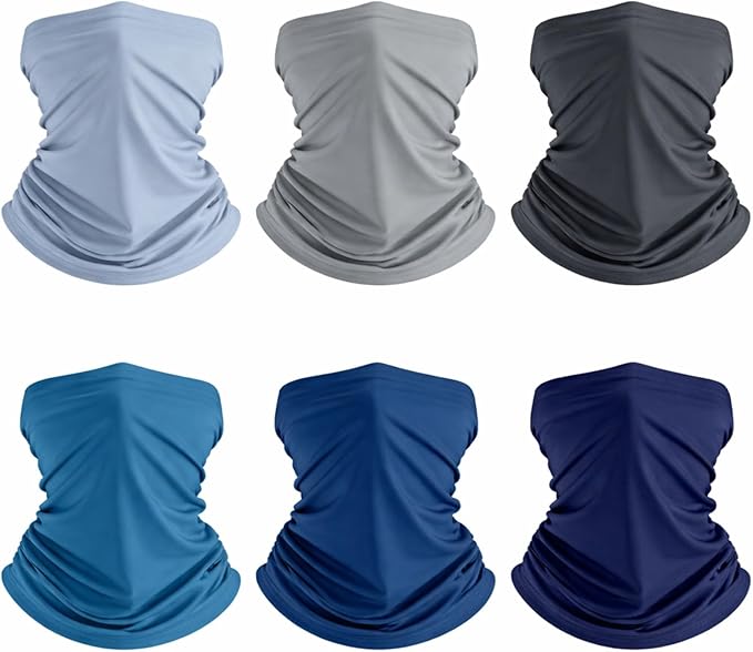 Geyoga 6 Pieces Summer UV Protection Cooling Neck Gaiter Face Clothing Neck by Geyoga