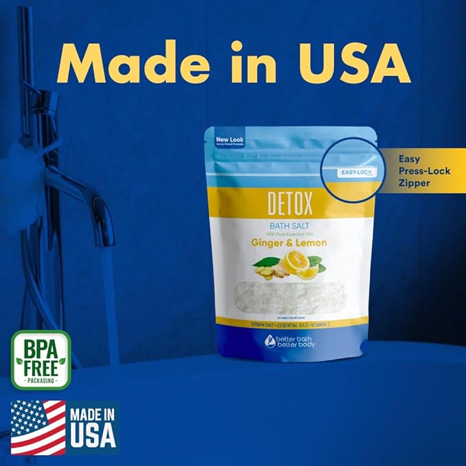 Detox Bath Salt 32 Ounces USP Grade Epsom Salt - Image 6
