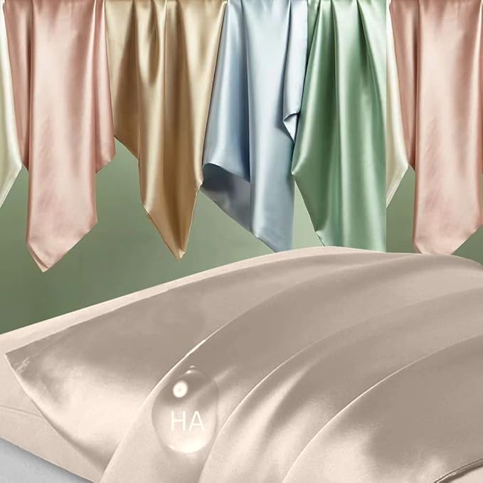 Silk Pillowcase for Hair and Skin, Mulberry Silk Pillow Cases Queen Size - Image 2