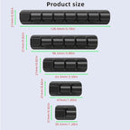 ITUGOU 11PCS Cable Management Cord Holder Organizer, Magnetic Cable Clips Adhesive Wire Keeper, Under Desk for Bedside Nightstand Table Desktop USB Wall Car Office Workspace Accessories (White)