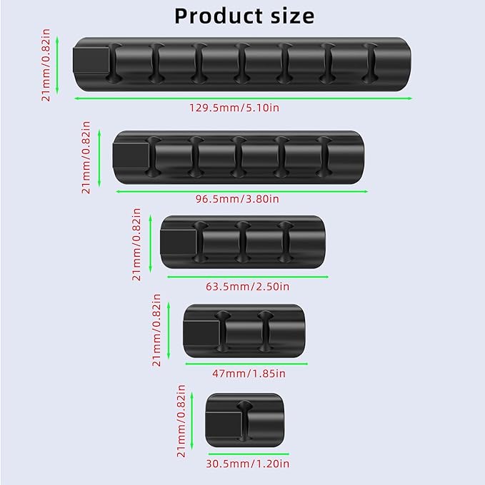 ITUGOU 11PCS Cable Management Cord Holder Organizer, Magnetic Cable Clips Adhesive Wire Keeper, Under Desk for Bedside Nightstand Table Desktop USB Wall Car Office Workspace Accessories (White)