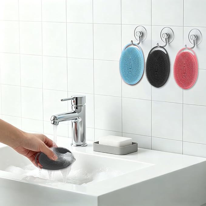 Silicone Body Scrubber 6 Pack Silicone Loofah Exfoliating Body Scrubber Soft - Image 5