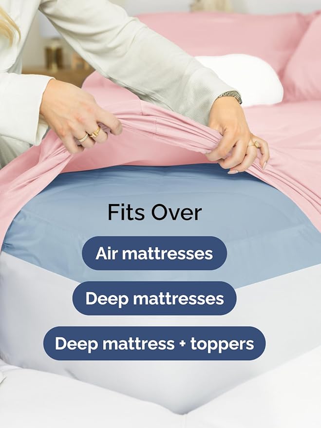 Extra Deep Full Fitted Sheet - Image 6