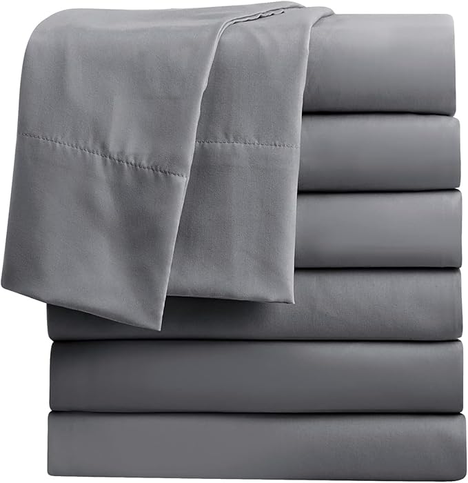 FreshCulture King Flat Sheets Only, Soft Microfiber Bedding Sheets by FreshCulture