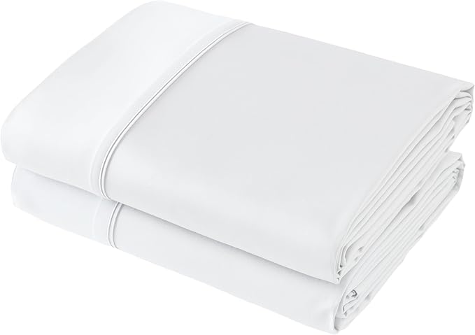 Flat Sheet Only 2 Pack, King Size 400 Thread Count 100% Egyptian Cotton Flat by ShunjieHome