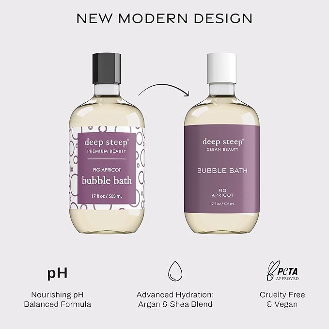 Deep Steep Fig Apricot Bubble Bath - Image 4