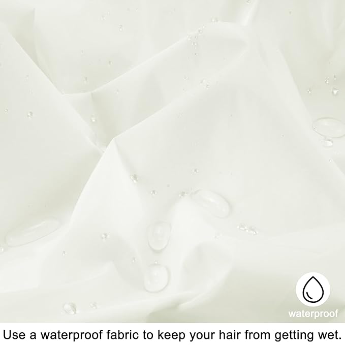 Reusable Shower Cap for Women, Large Waterproof Shower Bonnet - Image 6