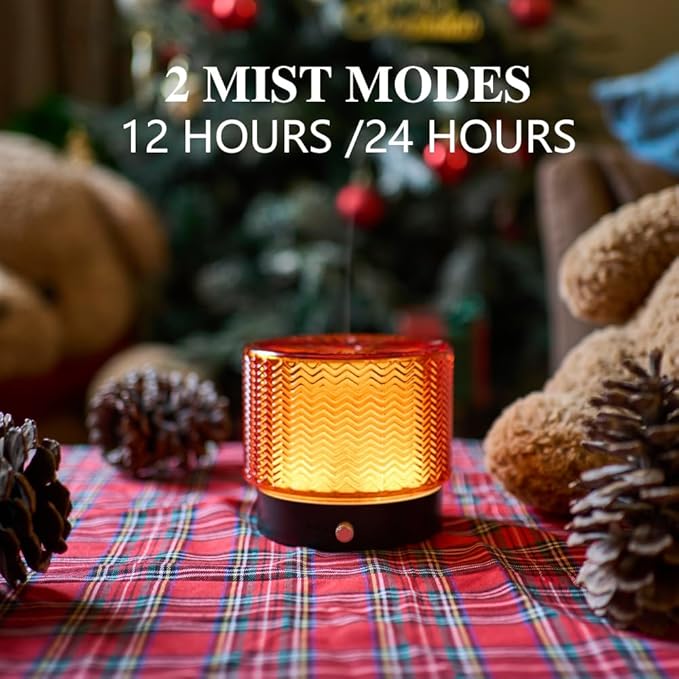 Glass Essential Oil Diffuser - 140ml Ultrasonic Aroma Diffuser - Image 2