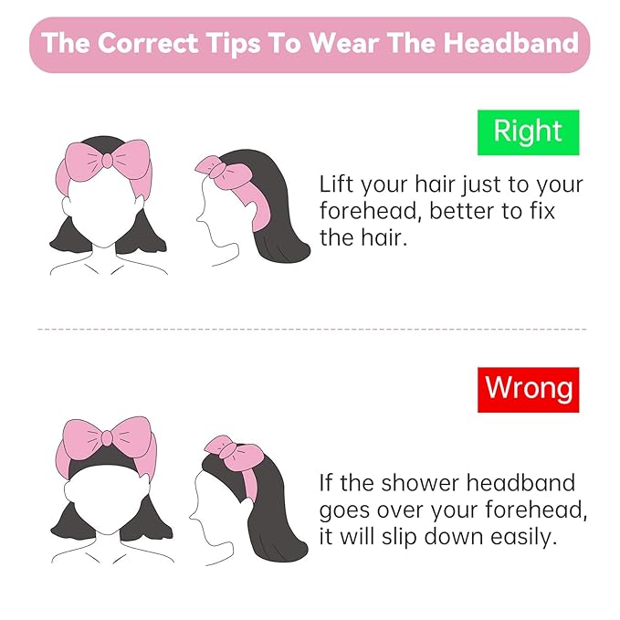 6 Pcs Fluffy Spa Headbands - Image 7