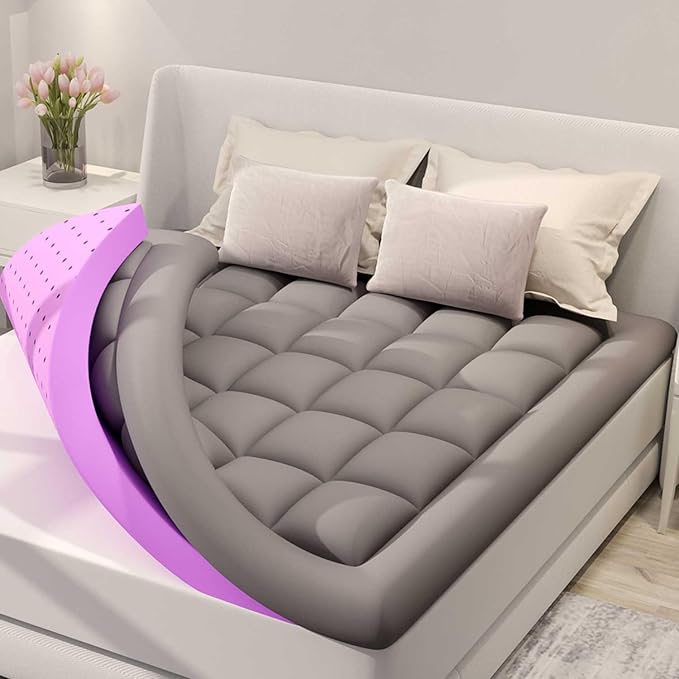 BDEUS Dual Layer 5 Inch Memory Foam Mattress Topper California King Size by BDEUS