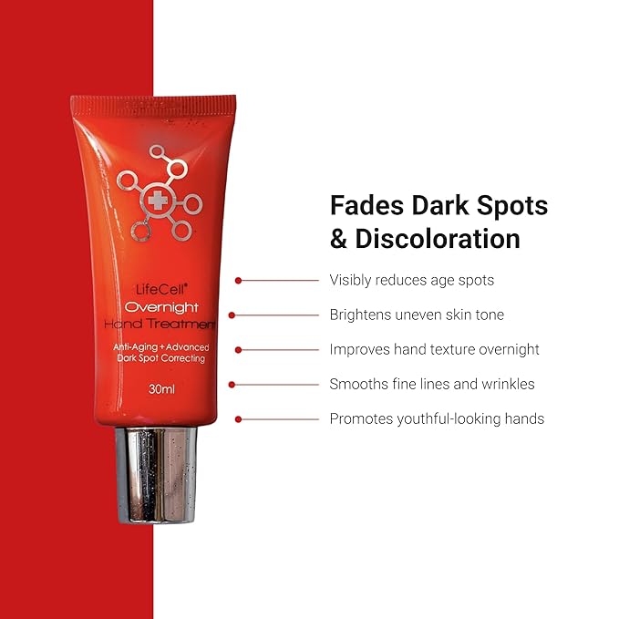 LifeCell Retinol + Vitamin C Overnight Hand Treatment – Anti-Aging Hand Cream - Image 3