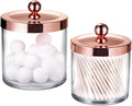 SheeChung 2-Pack Plastic Apothecary Jars - 25oz & 15oz Clear Acrylic Qtip by SheeChung