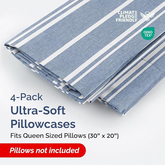 Queen Pillow Cases Set of 4 - Image 2