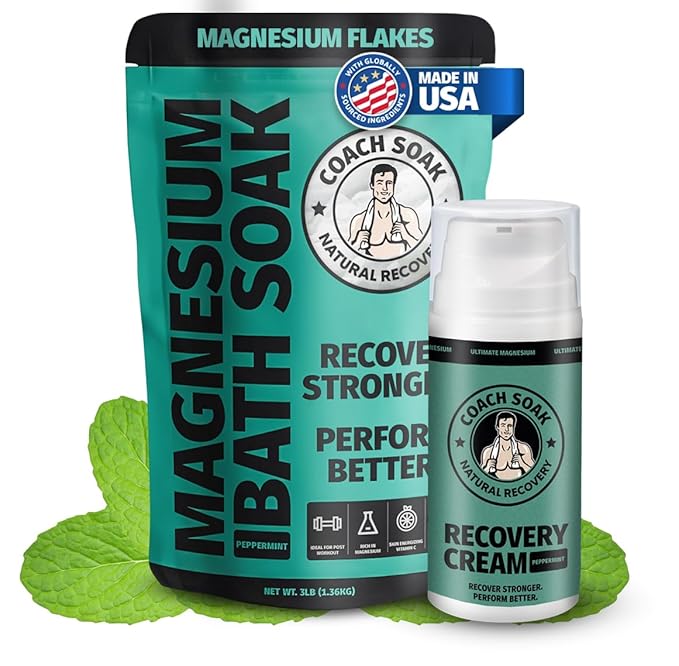 Coach Soak Recovery Bath Soak & Magnesium Cream by CoachSoak