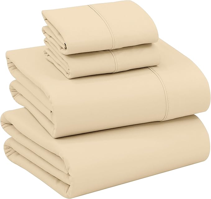 RUVANTI 100% Cotton Sheets – King Size Percale Bedding, Cooling & Breathable by Ruvanti
