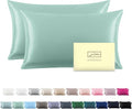 Silk Pillow Cases 2 Pack, Soft Breathable and Sliky Queen Size Pillow Cases Set by Suatien