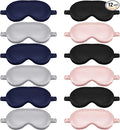 Cutecrop 12 Pcs Silk Sleep Masks Soft Satin Eye Masks by Cutecrop