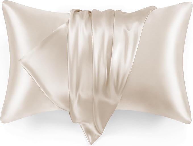 Love's cabin Satin Pillowcase Set of 2 Queen Size 20x30, Cooling Pillow Covers by Lovescabin