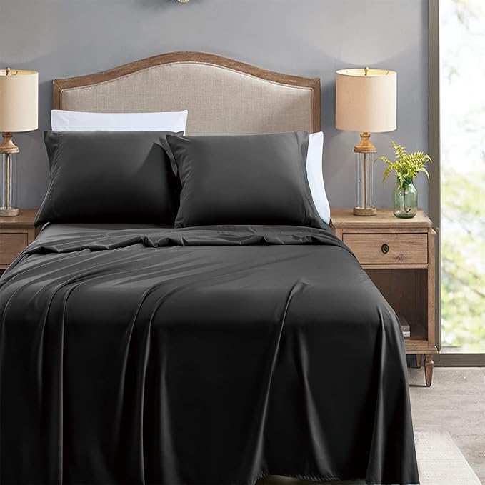 FreshCulture Full Flat Sheets Only, Soft Microfiber Bedding Sheets - Image 2