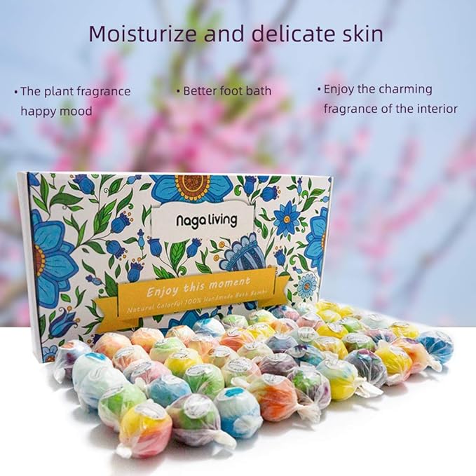 Bath Bombs Gift Set, 50 Handmade Bulk Bath Bombs - Image 9