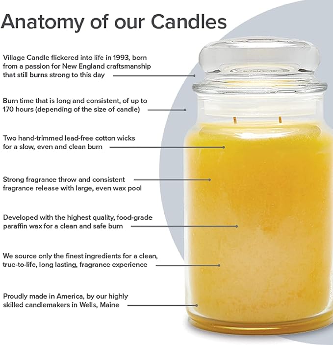 Village Candle Balsam Fir Large Apothecary Jar, Scented Candle, 21.25 oz. - Image 4