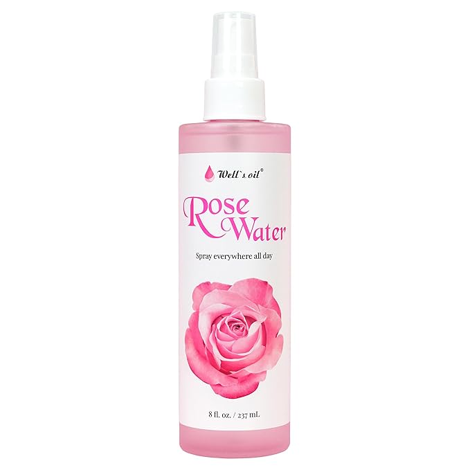Well's Oil Rosewater Face & Hair Mist Spray | Floral Rosewater Hydrosol | - Image 8