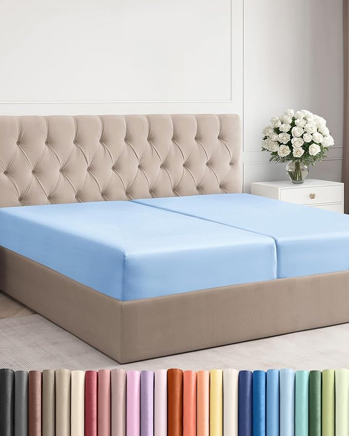 Split King Fitted Bed Sheet by CGKUnlimited