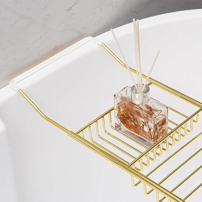 PLKO Bathtub Tray, Stainless Steel Shower Bathtub Caddy Tray - Image 5