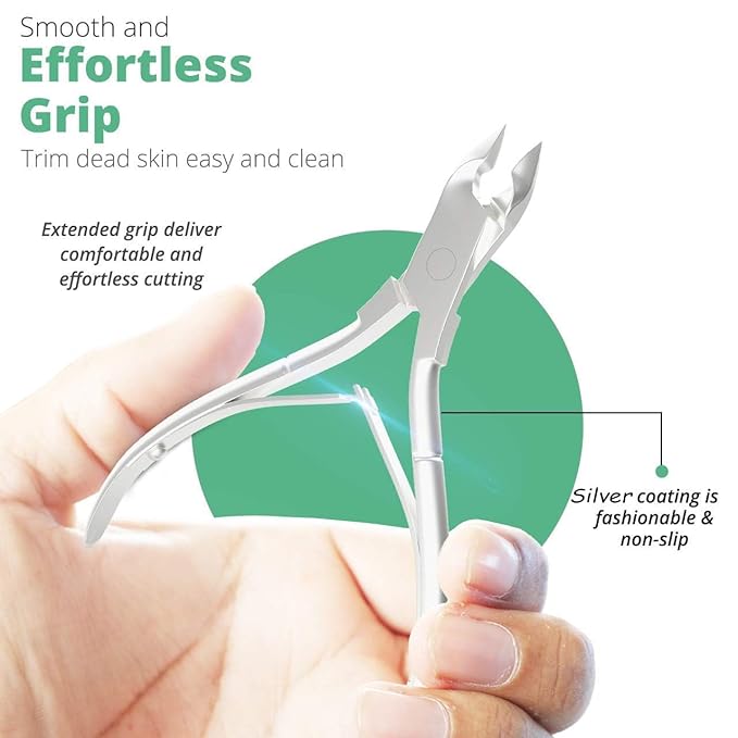 Professional Cuticle Trimmer Nail Cuticle Cutter Stainless Steel Cuticle Nippers - Image 6
