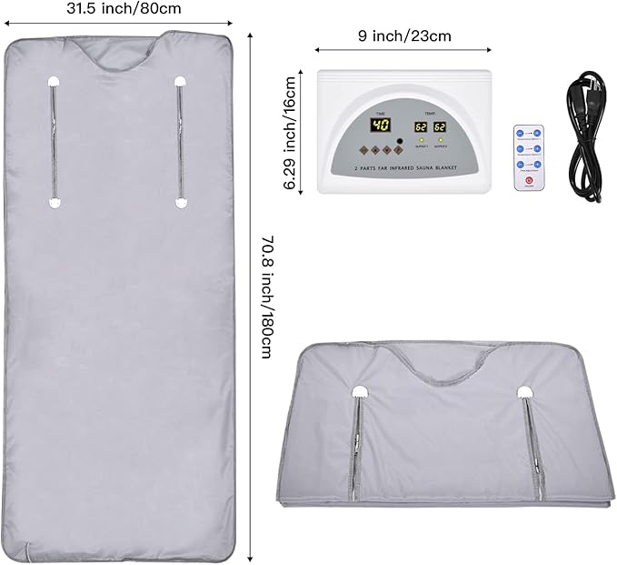 Infrared Sauna Blanket for Fitness and Detox Anti Aging, Length 71" - Image 4