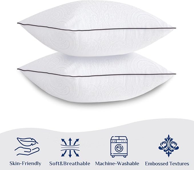 JOLLYVOGUE Euro Pillows for Sleeping, Soft and Supportive Throw Pillows for - Image 2