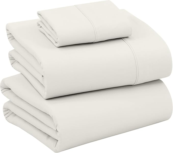 RUVANTI 100% Cotton Sheets – Twin XL Size Percale Bedding, Cooling & Breathable by Ruvanti