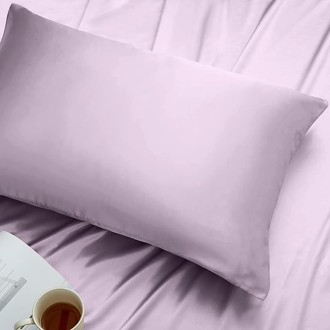 Mulberry Silk Pillowcase King Size Lavender Luxury Made in USA, Premium Silk - Image 6