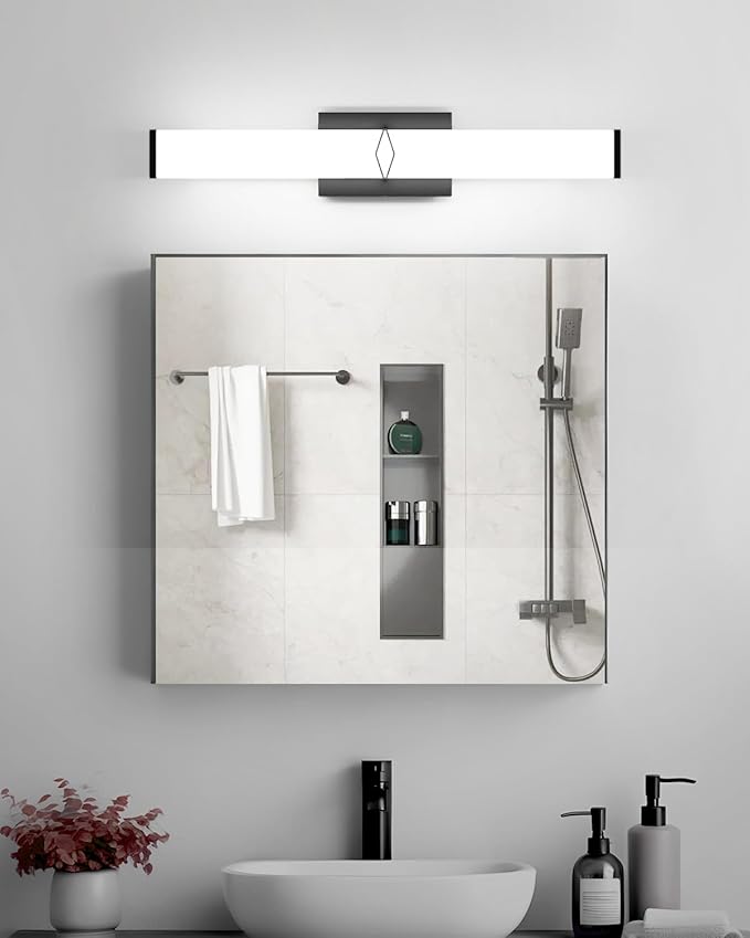 Modern Bathroom Light Fixtures, 24inch Dimmable Bathroom Vanity Lights Over - Image 8