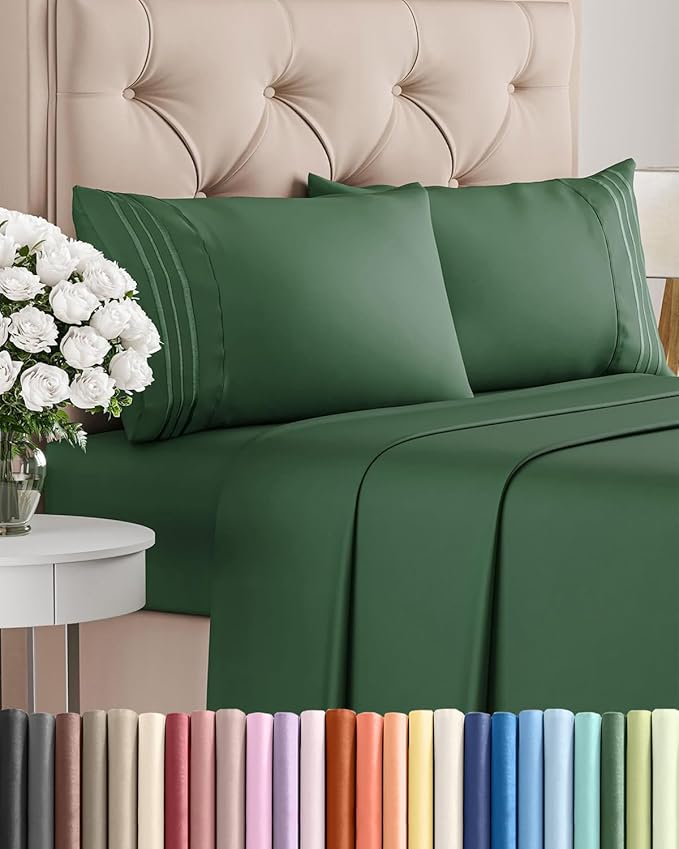 Cal King Size 4 Piece Sheet Set by CGKUnlimited
