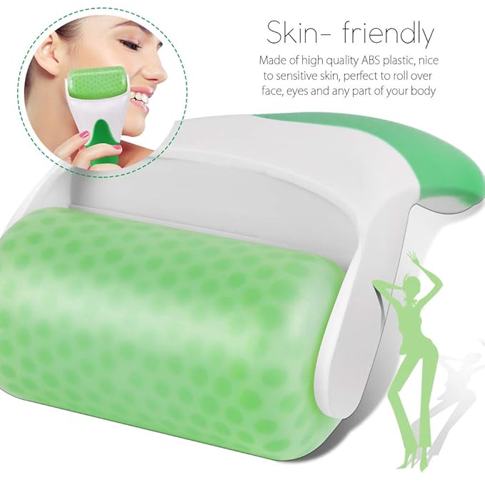 Teenitor Green Ice Roller for Facial Skin Care, Ice Massager Cooling Facial - Image 3
