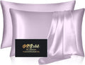 Silk Pillowcase 2 Pack, Natural Mulberry Silk Pillow Case, Anti Acne Silk by HOME
