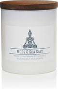 Carolina Moss & Sea Salt Scented Candle, 16 oz Wellness Relaxing Aromatherapy by CAROLINA