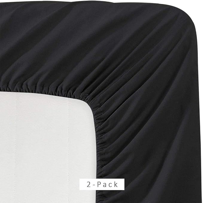 Microfiber 2 Twin XL Fitted Bed Sheets Soft and Comfy - Image 2