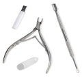 Professional Manicure Tools Set, Stainless Steel Cuticle Nipper, Upgrade Gel by HIFAU