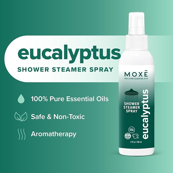 MOXE Shower Mist, Spa Steam Spray, Certified Natural Essential Oils, - Image 3