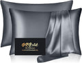 Silk Pillowcase 2 Pack, Mulberry Silk Pillow Cases Queen Size Set of 2 by HOME