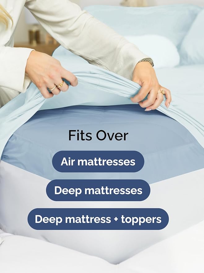 Extra Deep Full Fitted Sheet - Image 6